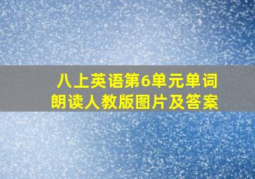 八上英语第6单元单词朗读人教版图片及答案