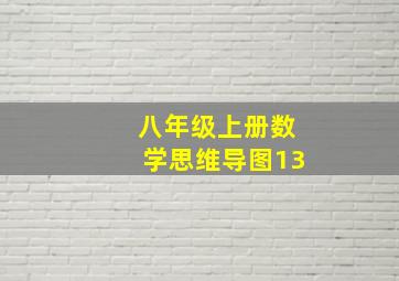 八年级上册数学思维导图13