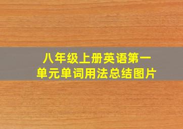 八年级上册英语第一单元单词用法总结图片