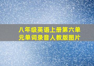 八年级英语上册第六单元单词录音人教版图片