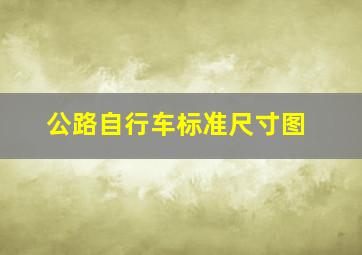 公路自行车标准尺寸图