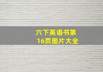 六下英语书第16页图片大全