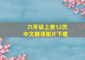 六年级上册12页中文翻译图片下载