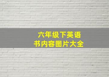 六年级下英语书内容图片大全