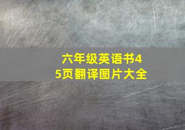 六年级英语书45页翻译图片大全