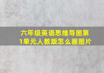 六年级英语思维导图第1单元人教版怎么画图片