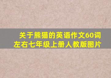 关于熊猫的英语作文60词左右七年级上册人教版图片