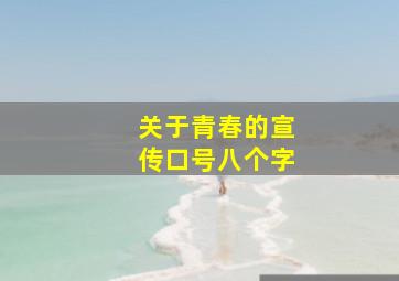 关于青春的宣传口号八个字