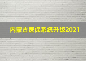 内蒙古医保系统升级2021