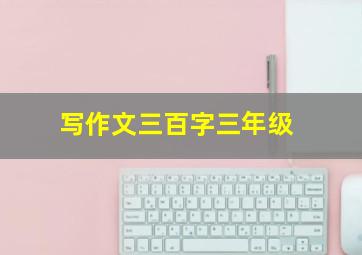 写作文三百字三年级