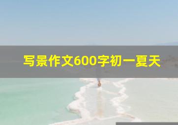 写景作文600字初一夏天