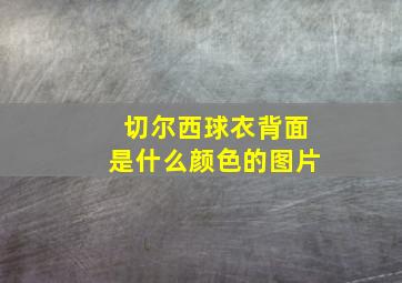 切尔西球衣背面是什么颜色的图片