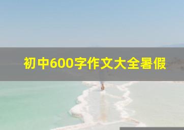 初中600字作文大全暑假