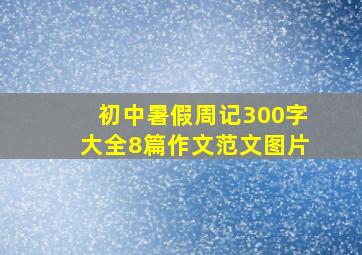 初中暑假周记300字大全8篇作文范文图片