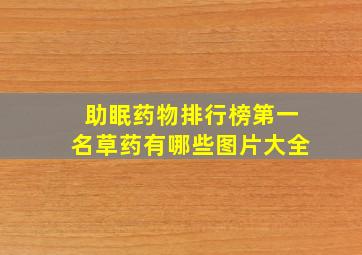 助眠药物排行榜第一名草药有哪些图片大全