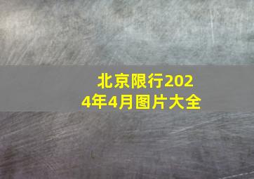 北京限行2024年4月图片大全