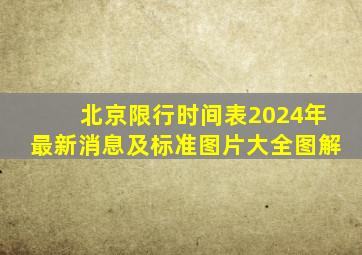 北京限行时间表2024年最新消息及标准图片大全图解