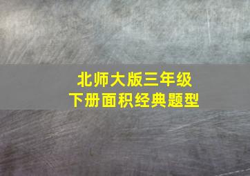 北师大版三年级下册面积经典题型