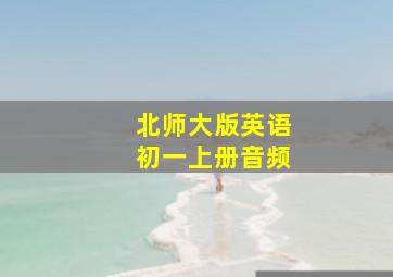 北师大版英语初一上册音频