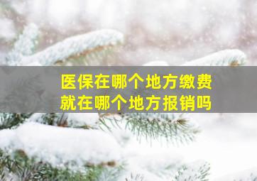 医保在哪个地方缴费就在哪个地方报销吗