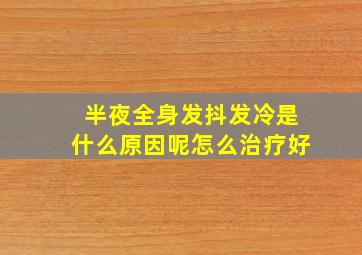 半夜全身发抖发冷是什么原因呢怎么治疗好