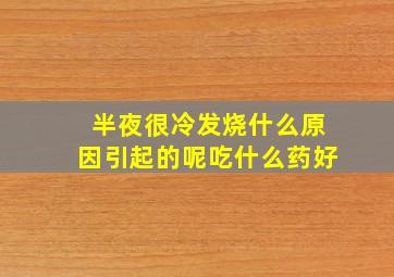 半夜很冷发烧什么原因引起的呢吃什么药好