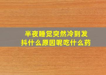 半夜睡觉突然冷到发抖什么原因呢吃什么药