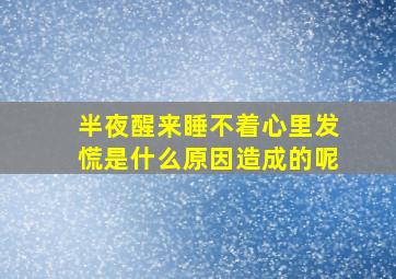 半夜醒来睡不着心里发慌是什么原因造成的呢