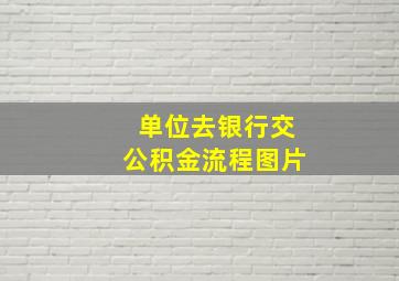 单位去银行交公积金流程图片