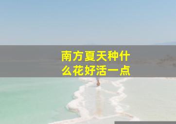 南方夏天种什么花好活一点