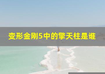 变形金刚5中的擎天柱是谁