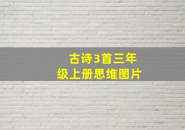 古诗3首三年级上册思维图片