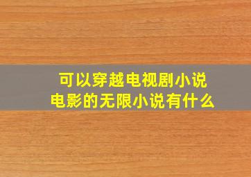 可以穿越电视剧小说电影的无限小说有什么