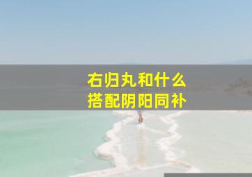 右归丸和什么搭配阴阳同补