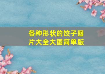 各种形状的饺子图片大全大图简单版