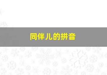 同伴儿的拼音