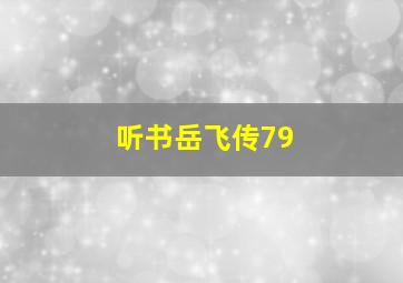 听书岳飞传79