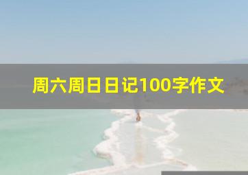 周六周日日记100字作文