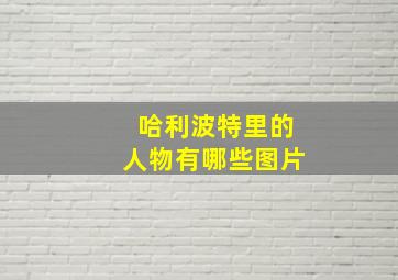 哈利波特里的人物有哪些图片