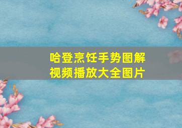 哈登烹饪手势图解视频播放大全图片