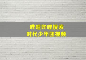 哔哩哔哩搜索时代少年团视频