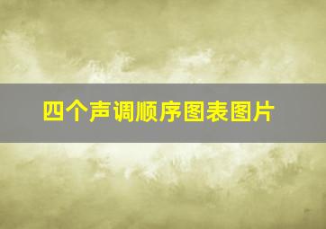 四个声调顺序图表图片