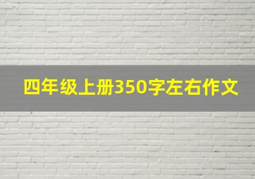 四年级上册350字左右作文