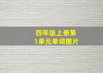 四年级上册第1单元单词图片