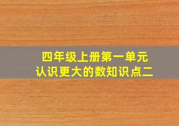 四年级上册第一单元认识更大的数知识点二