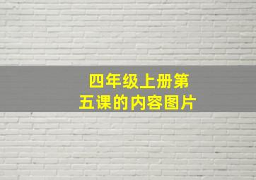 四年级上册第五课的内容图片