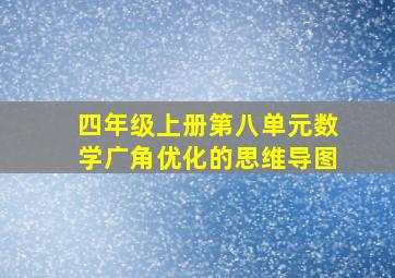 四年级上册第八单元数学广角优化的思维导图