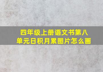 四年级上册语文书第八单元日积月累图片怎么画