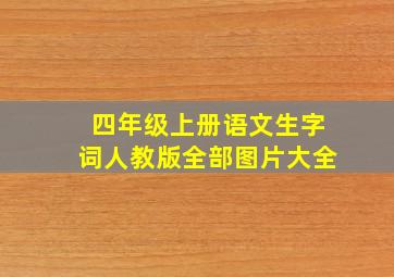 四年级上册语文生字词人教版全部图片大全