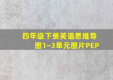 四年级下册英语思维导图1~3单元图片PEP